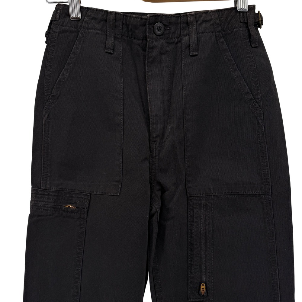 RE/DONE ORIGINALS Cargo Utility Pants Womens‎ Size 24 Washed Black Cotton NWT - Picture 5 of 16